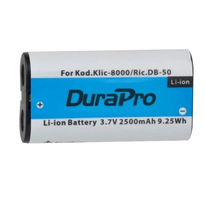 Abbildung von DuraPro 2500mAh KLIC 8000 KLIC8000 Battery for Kodak Easyshare Zx1, Z612 Zoom, Z885, Z812 is, Z1012 Z1085 Z1015 Z1485 Z8612 Z712 is