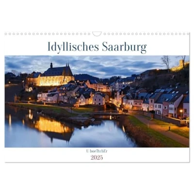 Abbildung von Idyllisches Saarburg (Wandkalender 2025 DIN A3 quer), CALVENDO Monatskalender