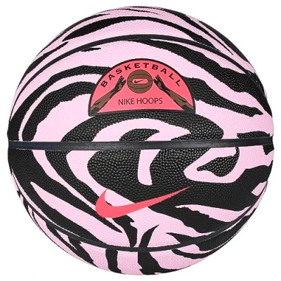 Abbildung von Nike 8P Backyard deflated Basketball aus Gummi und Synthetikleder in der Farbe pink Bloom/Black/Obsidian/sea Coral, Größe: 7, N.100.8259.630.07