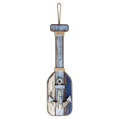 Abbildung von Sea Club Wand Deko Paddel mit Haken Wanddeko Holz 11x47cm Maritime Dekoration