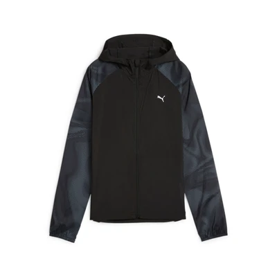 Abbildung von PUMA Laufjacke &quot;RUN FAVORITE AOP WOVEN JACKET W&quot;, mit Kapuze