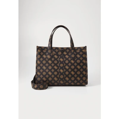 Abbildung von Guess Silvana Compartment TOTE Shopping Bag, Damen, Größe: One Size, Mocha