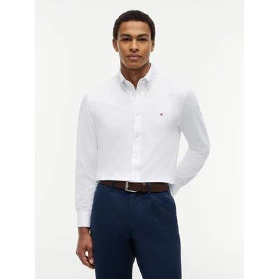 Abbildung von Tommy Hilfiger Langarmhemd PERFORMANCE PIQUE OXFORD