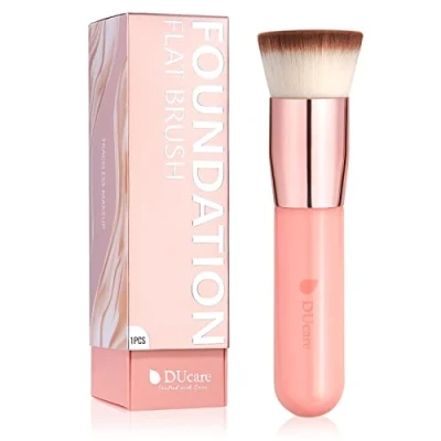Abbildung von DUcare Foundation Pinsel Kabuki Make Up Flat Top Schminkpinsel Kosmetikpinsel Ideal für Cremige, Pudrige oder Flüssige