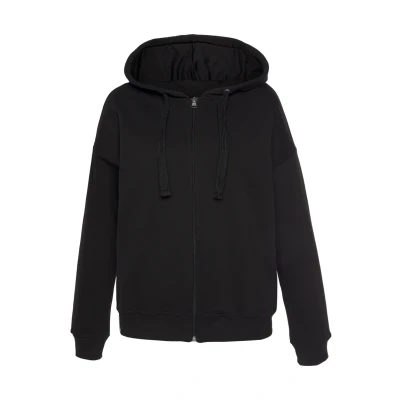 Abbildung von Lascana Sweatjacke, Damen, Größe: 32/34, Schwarz