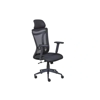 Abbildung von Inter Link Drehstuhl Bürostuhl Chefsessel Höhenverstellbar mit gembremsten Rollen 2 höhenverstellbaren Armlehnen bis ca.120 kg XL Administrator schwarz