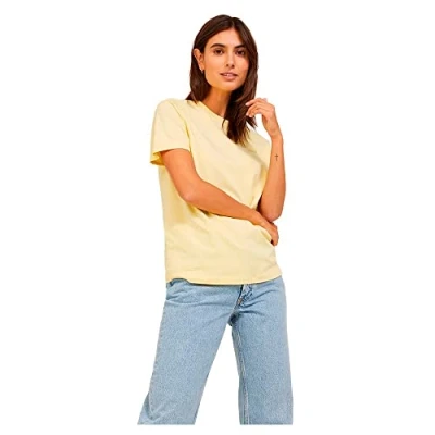 Abbildung von JACK &amp; JONES Damen JJXX JXANNA SS REG Every SMALL Tee NOOS T Shirt, Sunlight/Print:Hemp Logo, XS