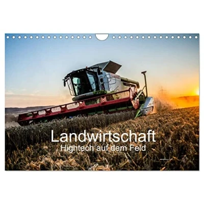 Abbildung von Landwirtschaft Hightech auf dem Feld (Wandkalender 2025 DIN A4 quer), CALVENDO Monatskalender