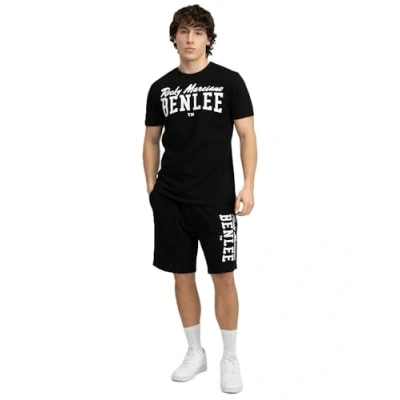 Abbildung von BENLEE Herren T Shirt &amp; Shorts Set normale Passform SURRY S, Black/White