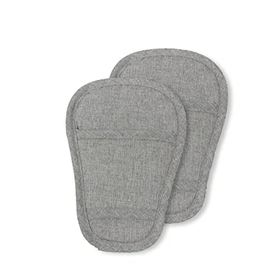 Abbildung von SeedFuture Baby Kinderwagen Sicherheitsgurt Schritt Kissen Grau 2 Stück, Universal Gurt Pads für Neugeborene Säuglinge Kinder, Abdeckungen im