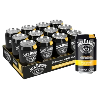Abbildung von Jack Daniel&#039;s Lynchburg Lemonade Tennessee Whiskey Noten treffen auf spritzig süße Zitronenlimonade 12 x 0.33L/ 10% Vol.