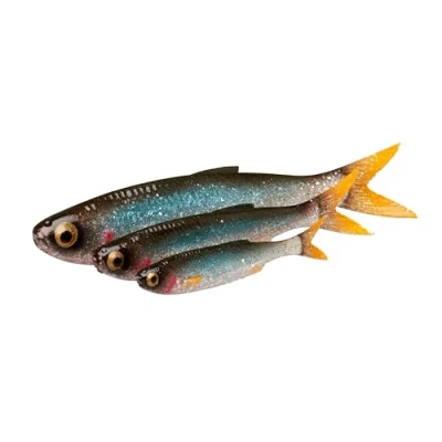 Abbildung von Savage Gear Craft Dying Minnow Ultrarealistischer Weichplastikköder für das Süß und Salzwasserangeln, natürliche Schwimmbewegungen, Barsch, Zander andere Arten, Blue Pearl 5,5 cm