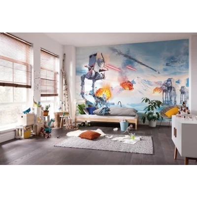 Abbildung von Komar Fototapete &quot;Vlies Star Wars Hoth Showdown Größe 400 x 250 cm&quot;, bedruckt