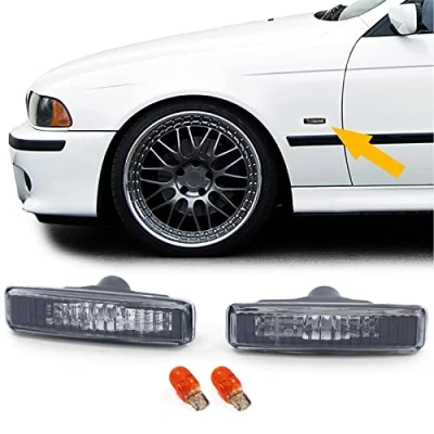 Abbildung von Seitenblinker Schwarz Smoke passend für BMW 5er E39 Limousine Touring 95 03