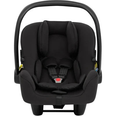 Abbildung von Graco SnugLite™ i Size R129 Babyschale, ab Geburt bis ca. 12 Monate (40 75 cm), leicht, kompatibel mit ISOFIX Basisstation SnugTurn™ (separat), Neugeboreneneinlage, schwarz, Midnight