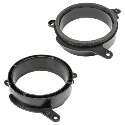 Abbildung von tomzz Audio 2834 005 Lautsprecherringe Adapter Halterungen kompatibel mit Mercedes E Klasse W210 Fronttür für 165mm DIN Lautsprecher