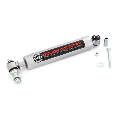 Abbildung von Rough Country N3 Lenkstabilisator passend für 8706 Jeep Wrangler TJ YJ Cherokee XJ ZJ 0210 Silverado Sierra HD 8731730