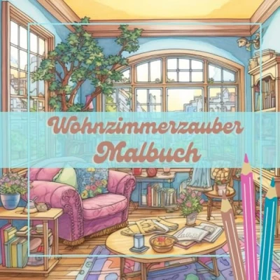 Abbildung von Wohnzimmerzauber Malbuch: Ein bezauberndes Malbuch für Jung und Alt: (Für Jugendliche Erwachsene)