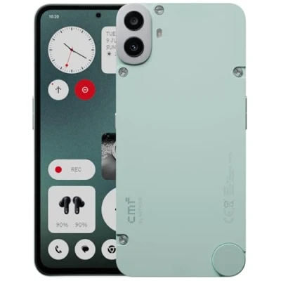Abbildung von CMF Phone 1 8+128GB Handy ohne vertrag mit 50 MP Sony Kamera auf der Rückseite Ultra XDR, 6,67 Zoll Super AMOLED Display und Nothing OS 2.6 Hellgrün