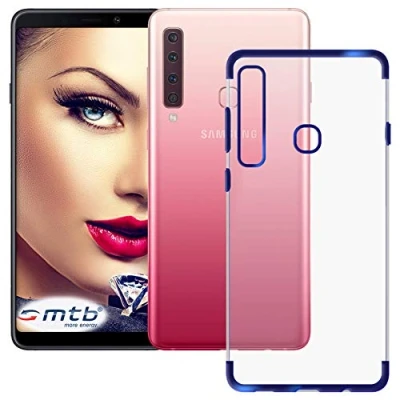 Abbildung von mtb more energy® Schutz Hülle Elegance für Samsung Galaxy A9 2018, 2018 Duos (SM A920, 6.3&#039;&#039;) blau flexibel TPU Case Cover Tasche