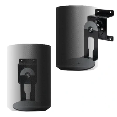 Abbildung von shinar Metall 2er Set Wandhalterung Kompatibel mit Sonos Era 100,Schwenkbar bis zu 360,Neigbar 70/+70Rotation ohne Stellschrauben kablemanagement Max.12 kg Schwarz