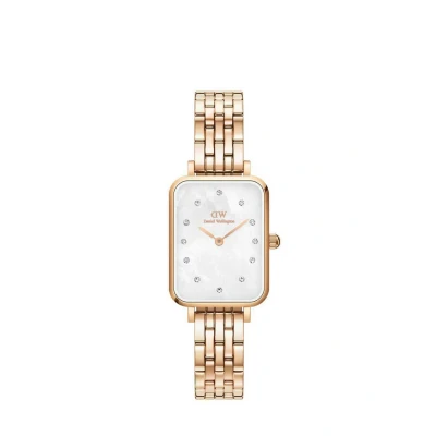 Abbildung von Daniel Wellington Quadro Lumine 5 LINK MOP Uhr Rose goldcoloured, Größe: One Size, gold coloured
