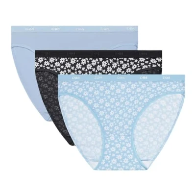 Abbildung von Dim Damen Les Pockets Coton Confortable X3 Höschen, Set Sunday Bloom, Medium (3er Pack)