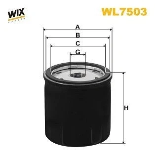 Abbildung von WIX FILTERS WL7503 Ölfilter 3/4 16 UNF Anschraubfilter VOLKSWAGEN: Polo V Schrägheck, Golf 7 Tiguan I, AUDI: A4 B9 Avant, A3 Sportback, Q3