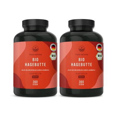 Abbildung von Bio Hagebutte 540 Kapseln Vegan TRUE NATURE 2x270 St