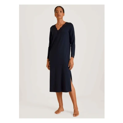 Abbildung von Calida Langarm Nachthemd, Damen, Größe: 36/38, Dark lapis blue