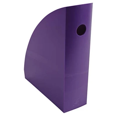 Abbildung von Exacompta 18220D Packung (mit 6 Stehsammler MAG CUBE, 266x82x305 mm, für DIN A4+, robust und praktisch) Stück violett