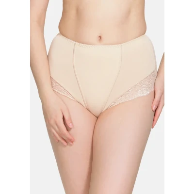 Abbildung von Damen figurenformend Miederslip mit Bauch Weg Effekt Stark Formend Miederpants Unterwäsche Große Größen (M, Beige)