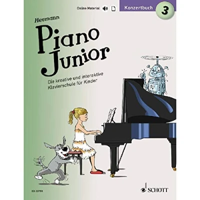 Abbildung von Piano Junior: Konzertbuch 3: Leichte Vortragsstücke zur Klavierschule. Band 3. Klavier. (Piano Junior deutsche Ausgabe, 3)