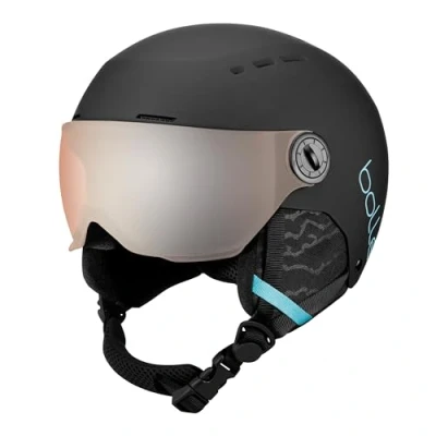 Abbildung von bollé QUIZ VISOR Black Blue Matte S 52 55cm Orange Gun Kat 2, Skihelm, Medium, Unisex Kinder