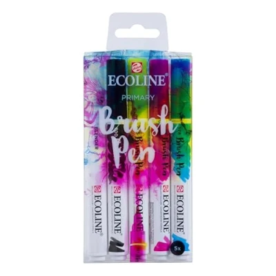Abbildung von Ecoline Talens 5 Brush pens Primary, T1150 9900, Diverse (Farbset)