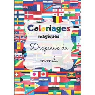 Abbildung von Coloriages magiques drapeaux du monde: J&#039;apprends les monde en m&#039;amusant