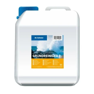 Abbildung von Dr. Schutz Grundreiniger R 10 L für elastische Bodenbeläge Bodenreiniger Vinyl, PVC, CV, Linoleum, Naturstein, Kunststein, Kautschuk Kunststoffreiniger, WPC Reiniger, Fliesenreiniger
