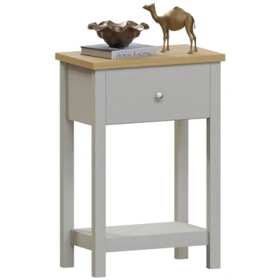 Abbildung von Vida Designs Schubladenboxen, MDF, Spanplatte und Melaminfurnier, Grau, Standard