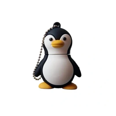 Abbildung von Ulticool Pinguin 16 GB USB Stick Penguin Winter Pen Drive Memory Daten Speicher Speicherstick Weiß Schwarz Orange