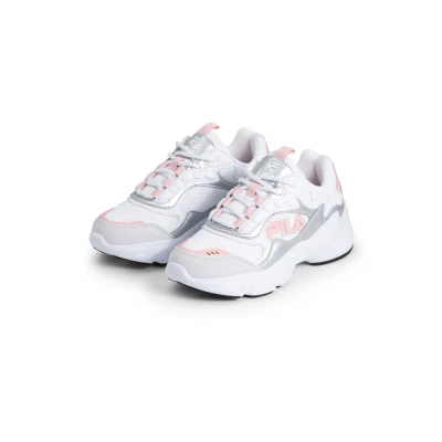 Abbildung von Fila Collene Unisex Sneaker low für Kinder, Größe: 36, White/silver/pink Schuhe