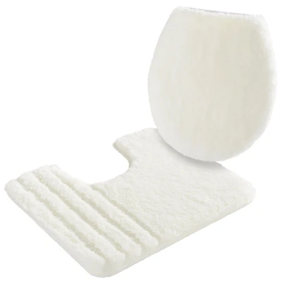 Abbildung von Möve Badematte &quot;Loft&quot;, Höhe 30 mm, rutschhemmend beschichtet, fußbodenheizungsgeeignet strapazierfähig schnell trocknend, Badteppich, Badematten auch als 2 teiliges Set &amp; rund