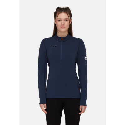 Abbildung von Mammut Aenergy ML HALF ZIP PULL Langarmshirt, Damen, Größe: XS, Marine/black