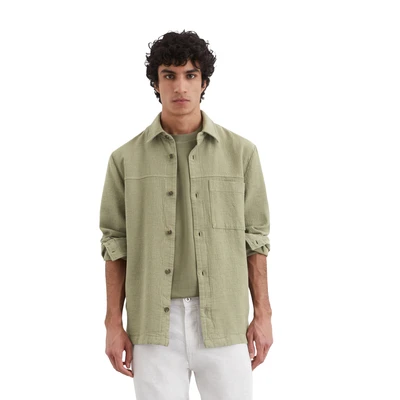 Abbildung von Marc O&#039;Polo WITH ONE Chest AND SIDE SEAM Pockets Straight Leichte Jacke, Herren, Größe: Large, Mult oak ash