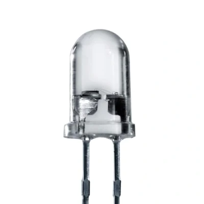 Abbildung von Lumetheus LED Leuchtdiode 5mm Weiß 100 Stück extra helle Dioden 14.000 mcd 3V LEDs mit 2 Pins für KFZ, PC, Boot, Wohnwagen, Bastelset, Reparatur &amp; Lauflicht 50.000 Stunden Leuchtdauer