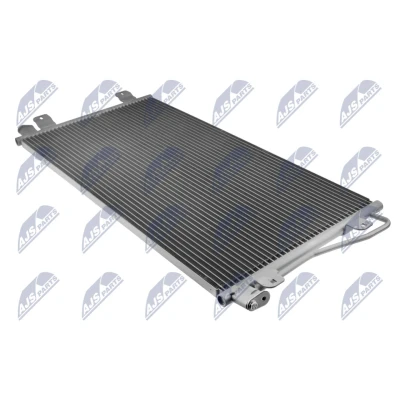 Abbildung von NTY CCS NS 021 Klimakondensator ohne Trockner Aluminium 690 R 134a RENAULT: MASTER 2 Kasten, Bus, Pritsche/Fahrgestell