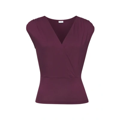 Abbildung von LASCANA Shirttop, mit dezenten Raffungen an der Schulter, elastisches Damentop