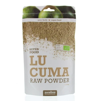 Abbildung von Purasana Lucuma Pulver Bio 200g köstlich, süße Frucht Gute Alternative zu Zucker, vegan, laktosefrei, glutenfrei