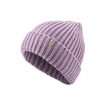 Abbildung von Sterntaler Strickmütze mit Umschlag Mädchen Beanie im coolen Fisherman Style Weiche Kinder Wintermütze Flieder, 53