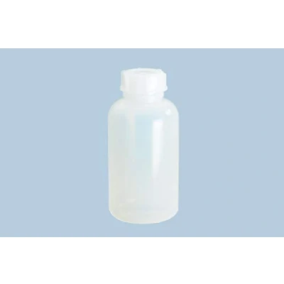 Abbildung von hünersdorff Weithalsflasche zum Befüllen mit Schraubverschluss aus LD PE (bruchsicher und lebensmittelgeeignet), 2000 ml, transparent