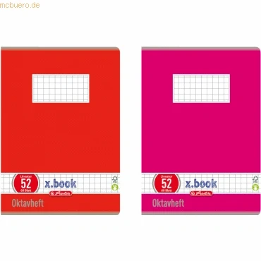 Abbildung von 10 x Herlitz Oktavheft A6 60 Blatt kar FSC Mix